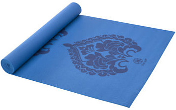 Tapis yoga bleu royal motif médaillon - ACCESSOIRE