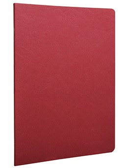 Cahier piqué Age-Bag ligné 96p 21x29.7cm Rouge