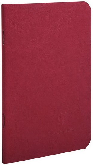 Carnet piqué Age-Bag ligné 96p 9x14cm Rouge