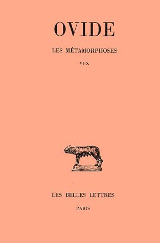 Les Métamorphoses T.02 Livres VI-X - OVIDE