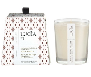 Bougie soja 20h Lait chèvre/huile lin