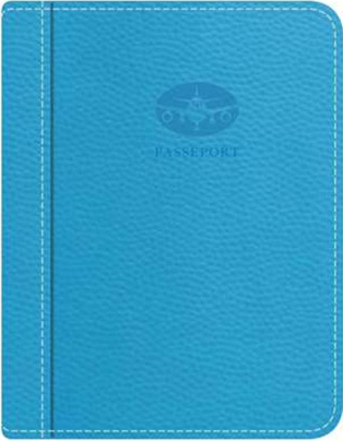 Etui à passeport bleu turquoise