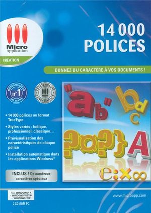 14,000 polices de caractère - PC