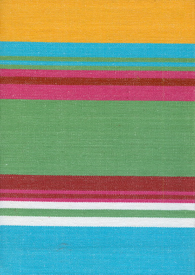 Journal Rayures larges vert/aqua 5x7" - VI