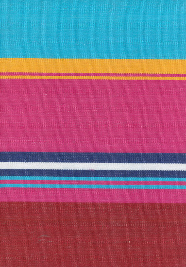 Journal Rayures larges rose/aqua 5x7" - VI