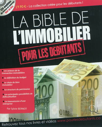 Bible de l&#39;immobilier pour les deb + CD - SYLVIE BERNOT