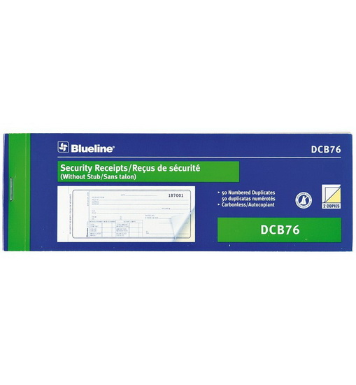 Reçus NCR 2 copies numérotés 2.75x8 50p - 