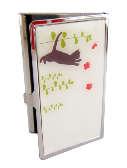 Porte-cartes Chat papillons - 