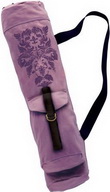 Sac à tapis yoga mauve motif damask - ACCESSOIRE
