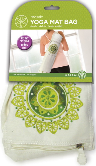 Sac pour tapis de yoga beige + motif - ACCESSOIRE