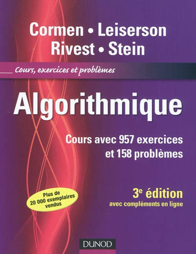 Algorithmique 3e éd. - COLLECTIF