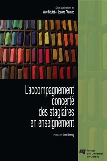 Accompagnement concerté des stagiaires.. - MARC BOUTET & AL