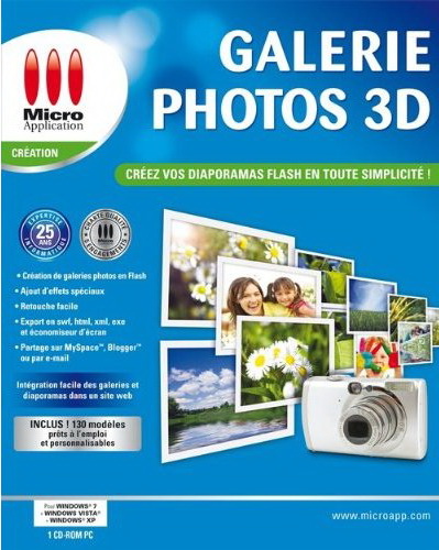 Galerie Photos 3D Flash - PC