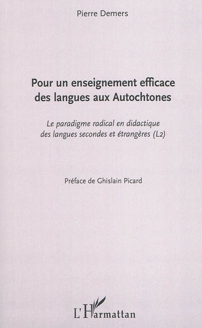 Pour un enseignement efficace langues... - PIERRE DEMERS