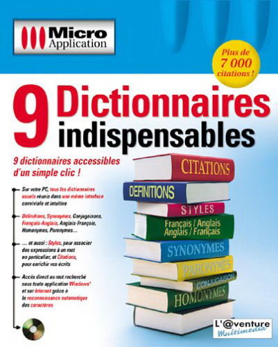 9 Dictionnaires indispensables - PC