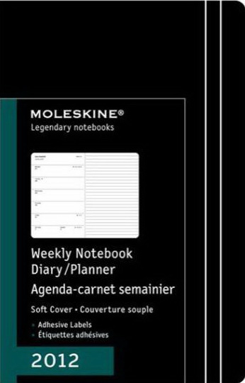 Agenda 2012 Moleskine 1s/p souple poche - 