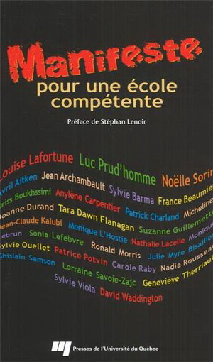 Manifeste pour une école compétente - COLLECTIF