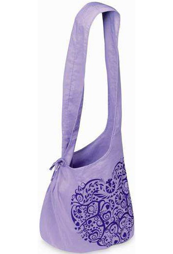 Sac à bandoullière -Ficelle coeur violet - ACCESSOIRES