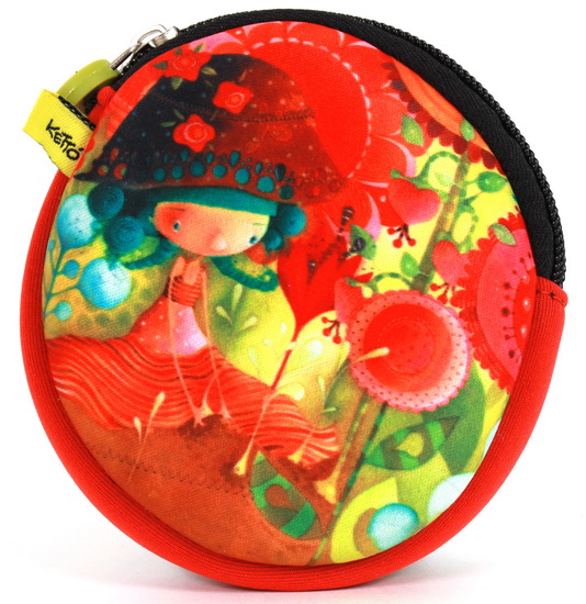 Porte-monnaie Ketto Jungle fleurs - 