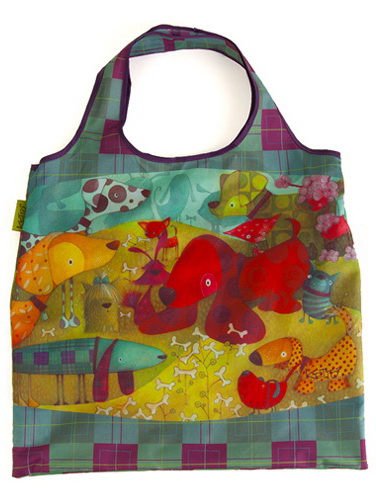 Sac épicerie compact Chiens - 