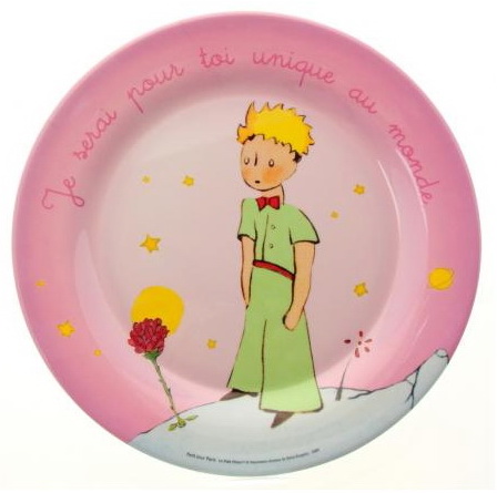 Assiette rose Le Petit Prince GM - 