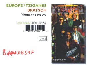 Nomades en vol (2 CD) - BRATSCH