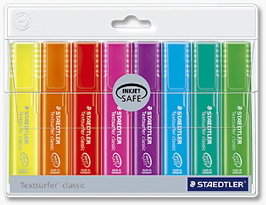 Ens. 8 surligneurs Textsurfer - 