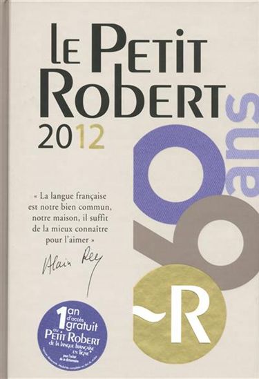 Le Petit Robert 2012 - COLLECTIF