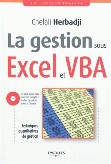 La Gestion sous Excel et VBA + CD-ROM - CHELALI HERBADJI