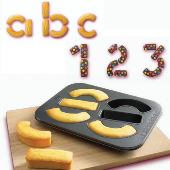 Moule à gateau alphanumérique - 