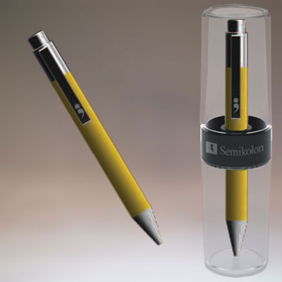 Stylo bille Semikolon Jaune - 