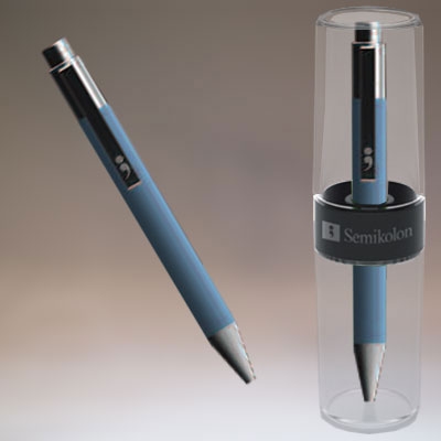 Stylo bille Semikolon Bleu - 