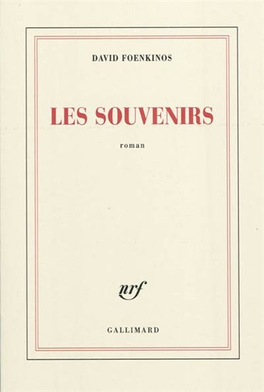 Les Souvenirs - DAVID FOENKINOS