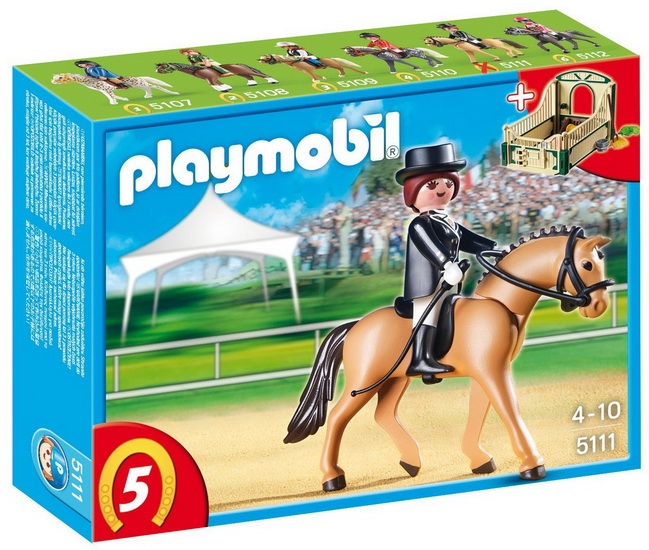 PLAYMOBIL - - Cheval de dressage et cavalière Box - LIVRES -   - Livres + cadeaux + jeux