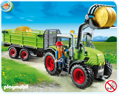 tracteur et remorque playmobil