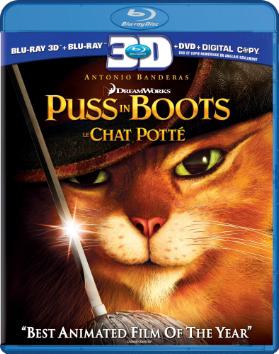 Puss in Boots (Le chat potté) (3D+Blu-Ray+Dvd) - MILLER CHRIS