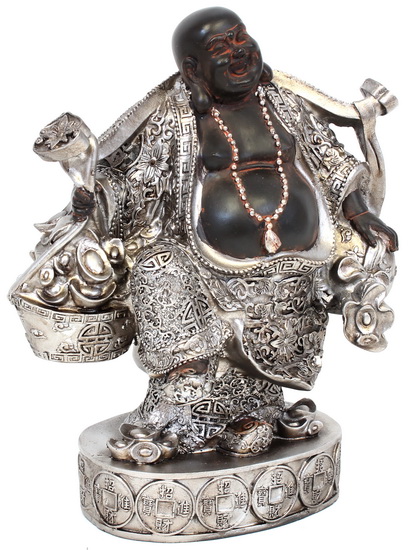 Statue Bouddha fortuné debout 21 cm - RICH BUDDHA STANDING