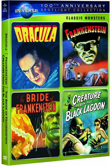 Classic Monsters Spotlight Collection (Dracula / Frankenstein / The Bride of Frankenstein / Creature from the Black Lagoon) - DIVERS