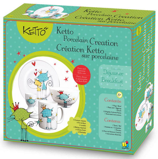 Petit déjeuner décalcomanie Chat Ketto - 