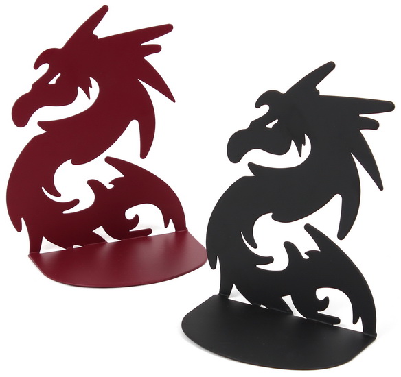 Ens. 2 appui-livres Dragon - 