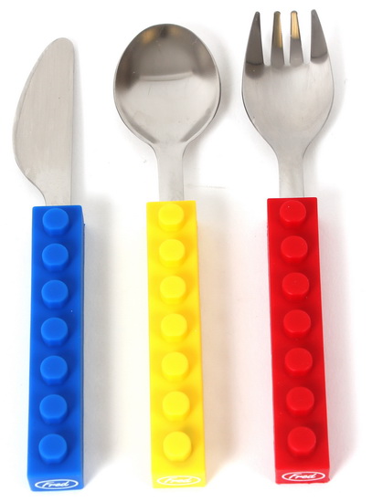 Ens. 3 ustensiles Lego Snack & stack - 