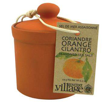 Sel assaisonné Orange coriandre pot Terra cotta - 