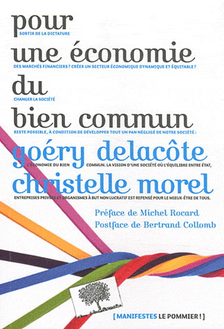 Pour une économie du bien commun - GOÉRY DELACOTE - C MOREL-JOURNEL