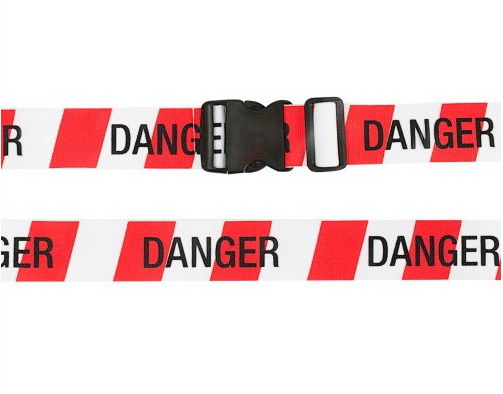 Courroie bagage Danger rouge - 