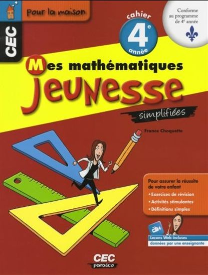 COLLECTIF Mes math matiques jeunesse simplifi es 4e 