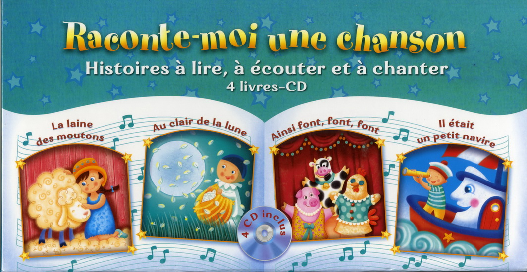 Raconte-moi une chanson:Coffret V.2   4 livres-CD - COMPILATION