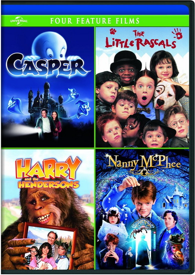 Casper / The Little Rascals / Harry and the Hendersons / Nanny McPhee Four Feature Films - DIVERS