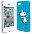 Étui rigide iPhone 5 personnage Snoopy danse fond bleu - ACCESSOIR