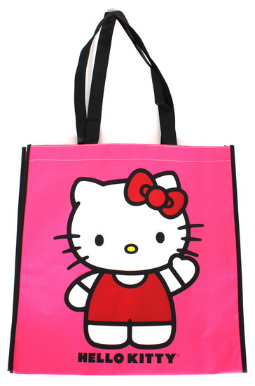 Sac à épicerie Hello Kitty rose - 