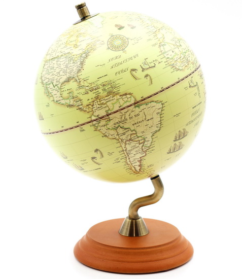 Globe terrestre antique 20X29.5 cm